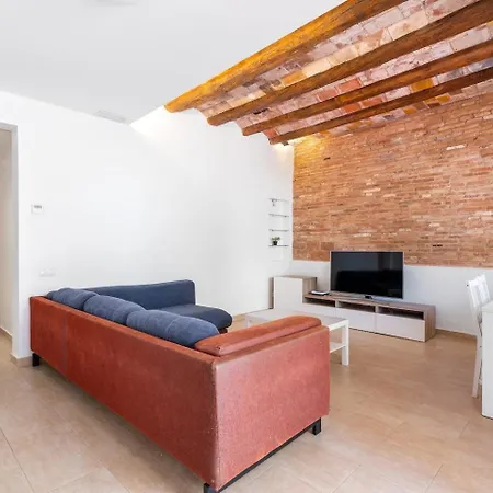 Gràcia Charm Sunlit Terrace, Ac&exposed Brick Apartamento *